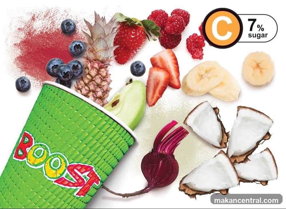 Boost Cup with Fruits and Vegetables