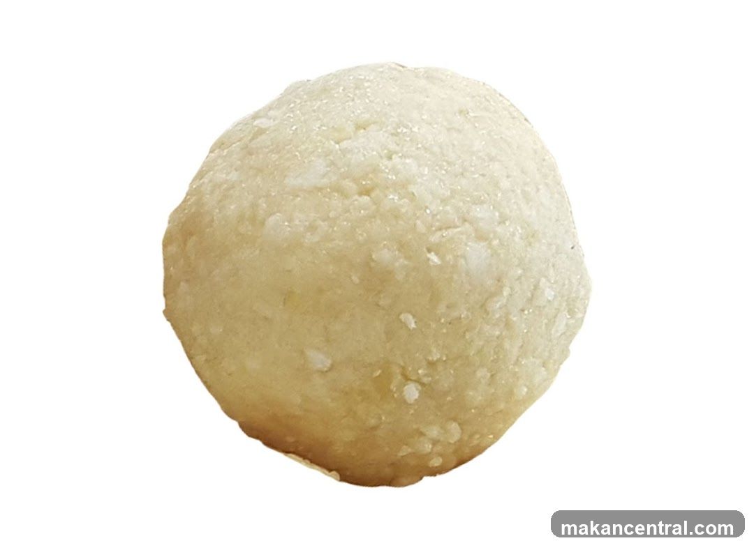 Close-up of a Laddu