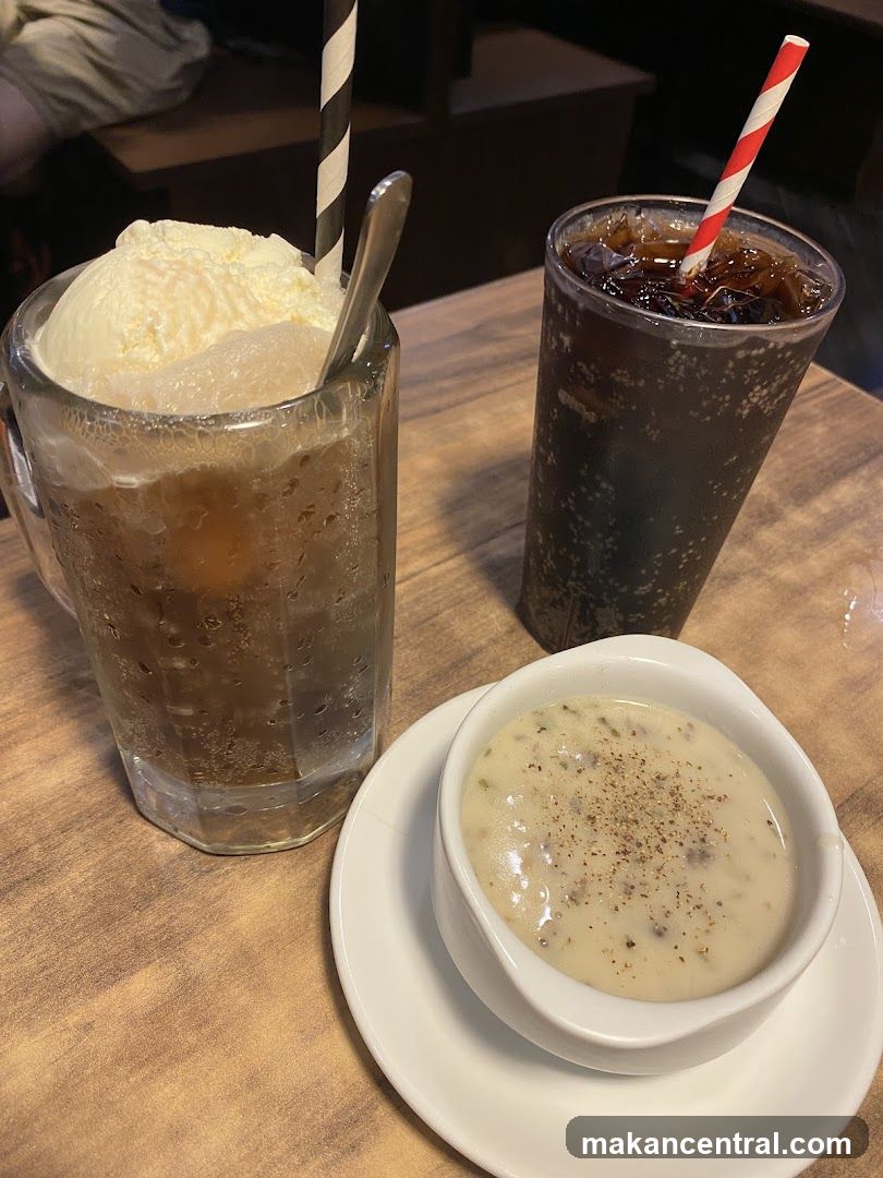 Creamy Soup and Drinks