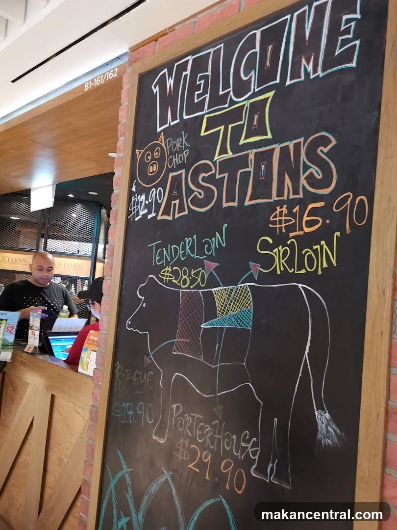 Welcome to Astons Menu