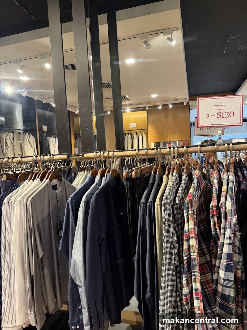 Shirts on display