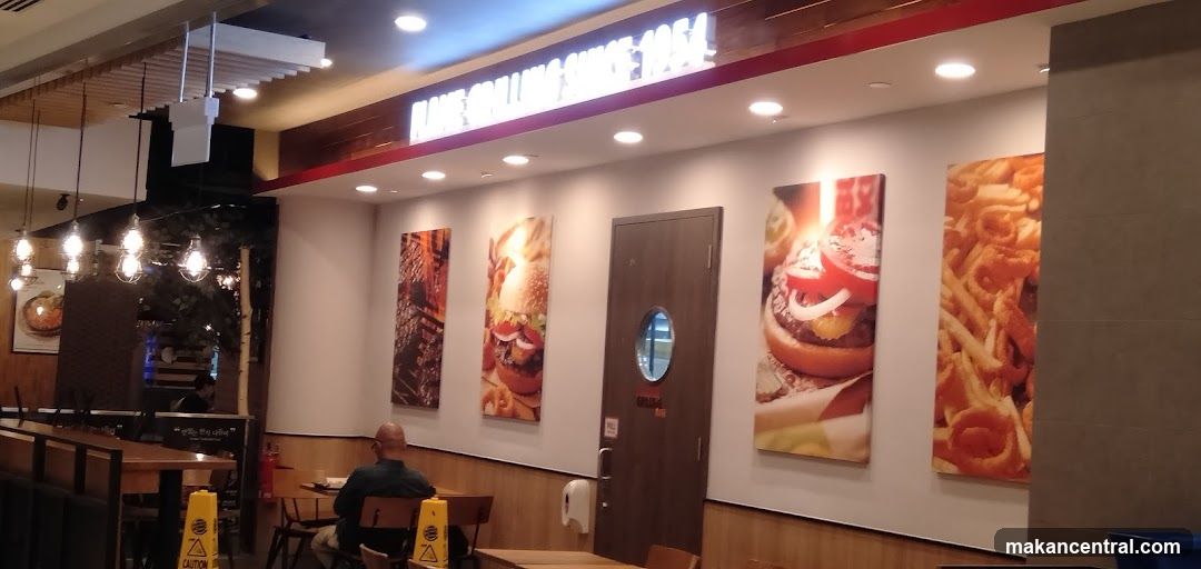 Restaurant Interior with Food Art