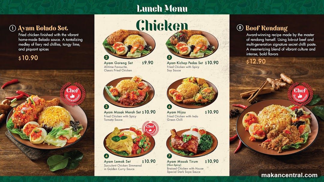 Lunch Menu Chicken