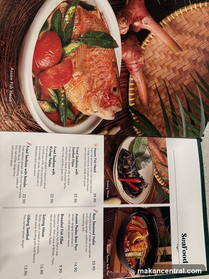 Seafood Menu