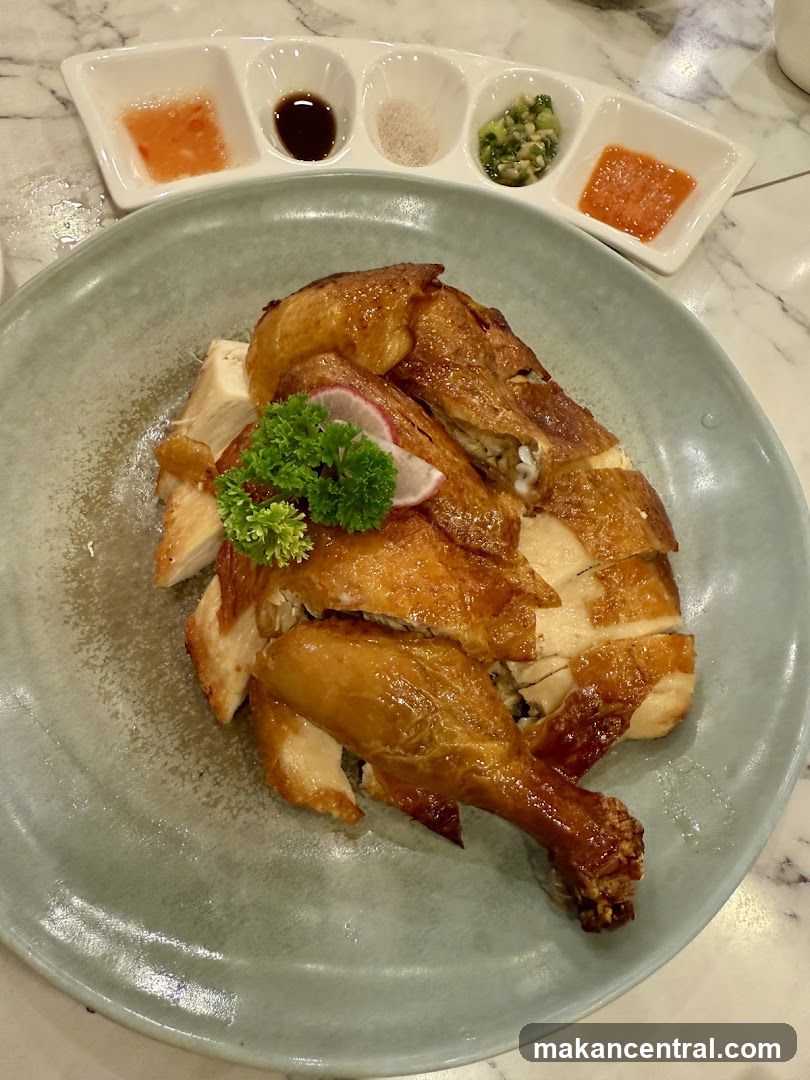 Roasted Chicken with Condiments