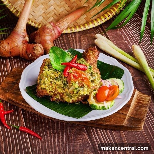 Spicy Fried Chicken with Green Chili Paste
