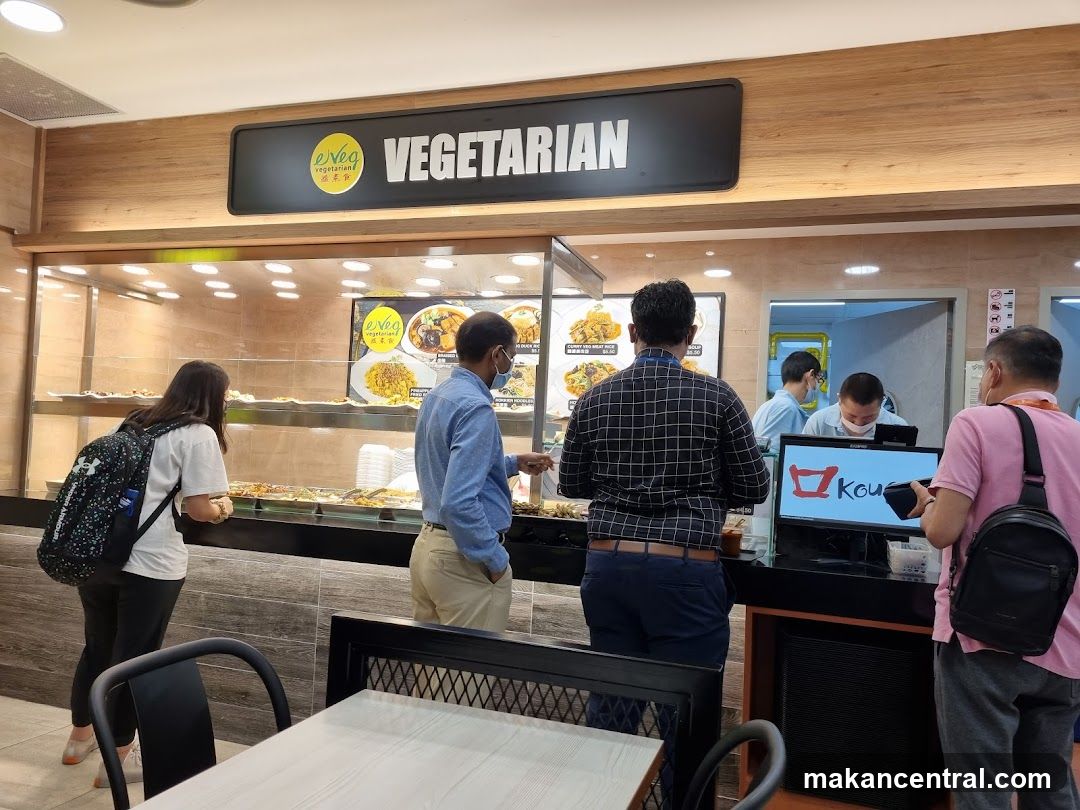 Vegetarian Food Stall Interior