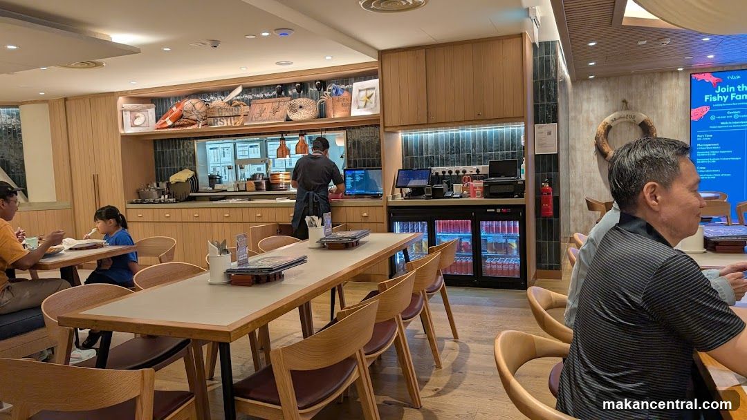 Restaurant Interior with Diners and Staff