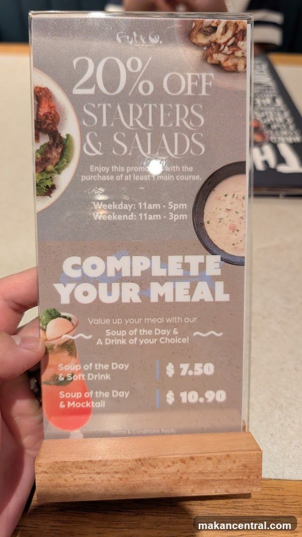 Promotional Menu