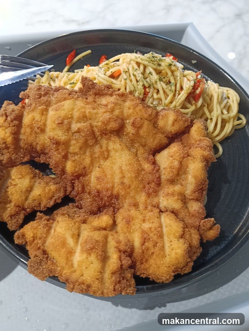 Fried Chicken and Pasta