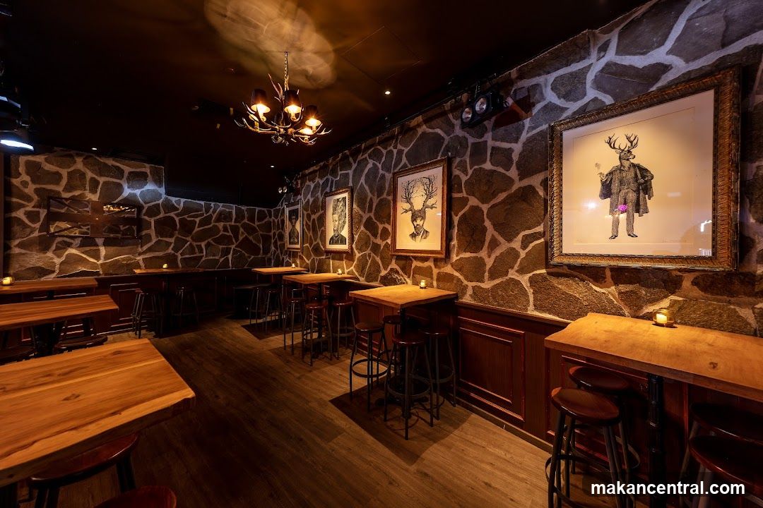 Bar Interior with Artwork