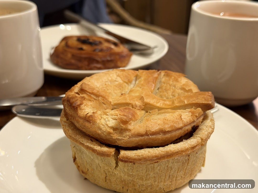Savory Pie and Pastry with Drinks