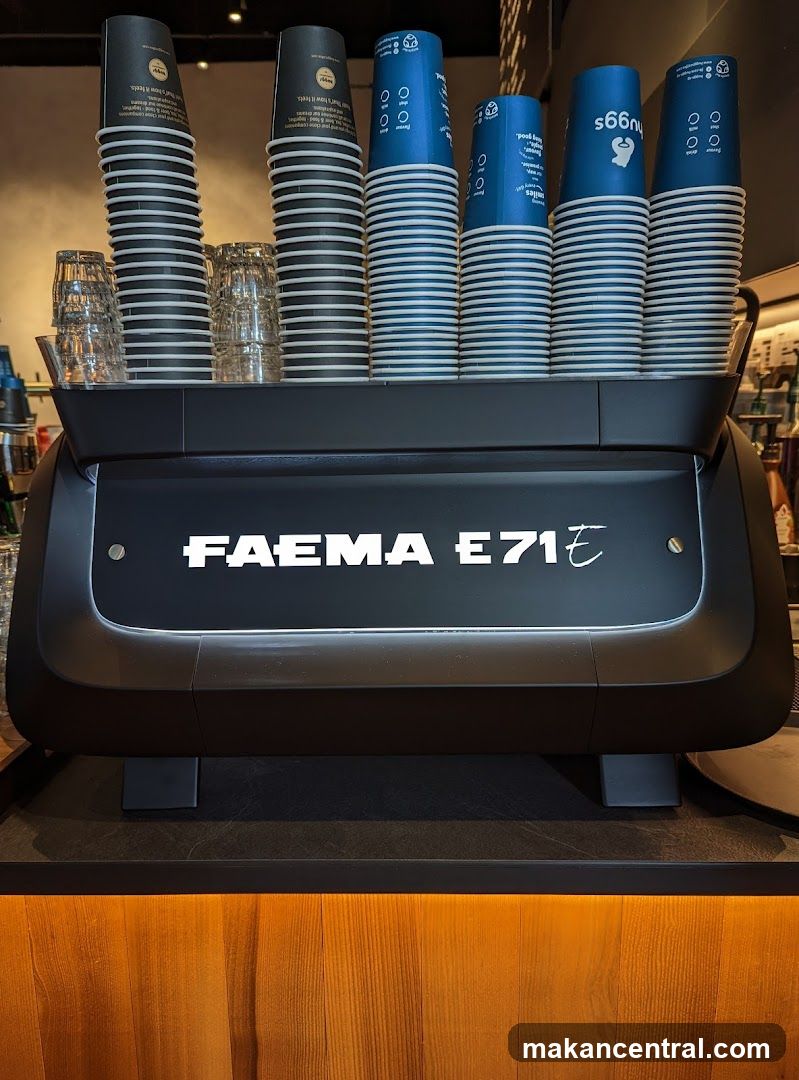 Espresso Machine with Cups