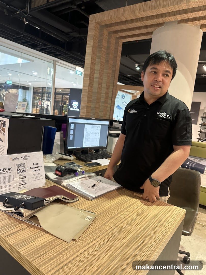 Salesperson at Counter