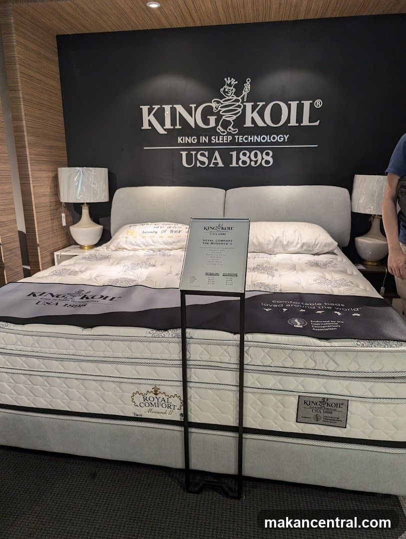 King Koil Mattress Display