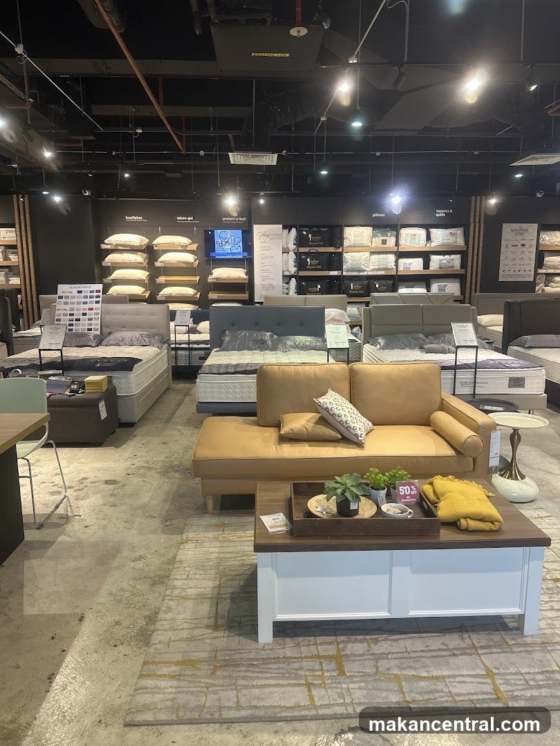 Mattress and Furniture Store Display