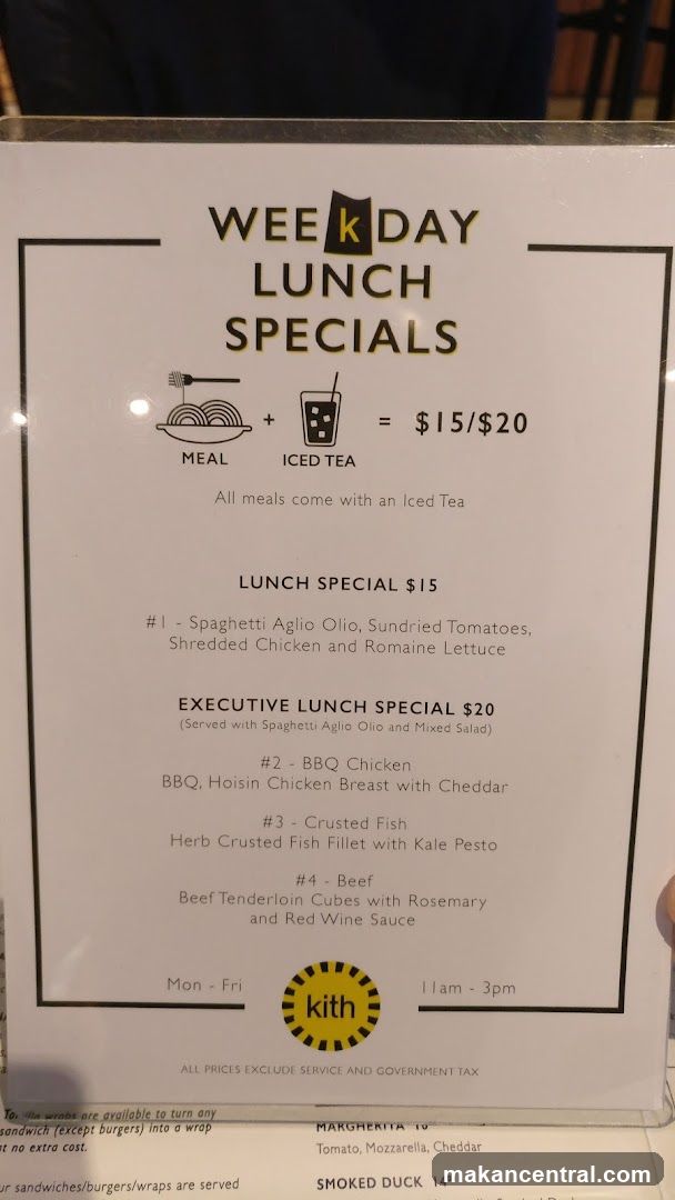 Weekday Lunch Specials