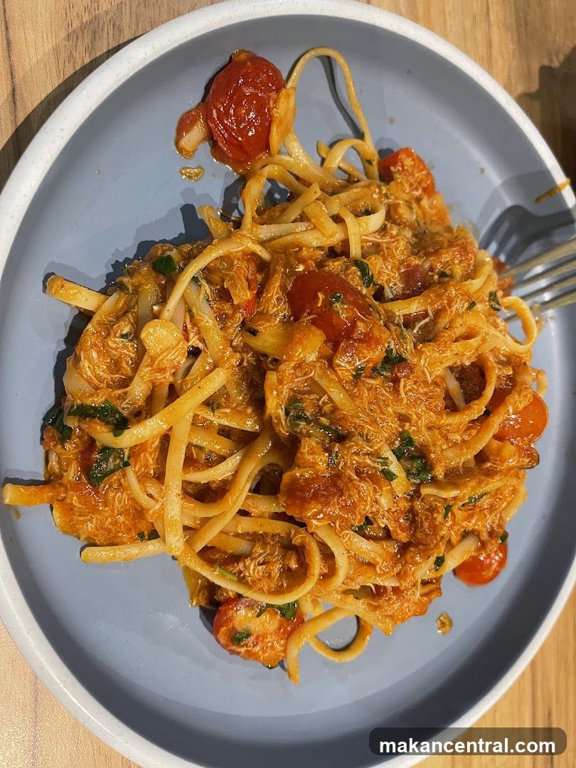 Crab Pasta with Cherry Tomatoes