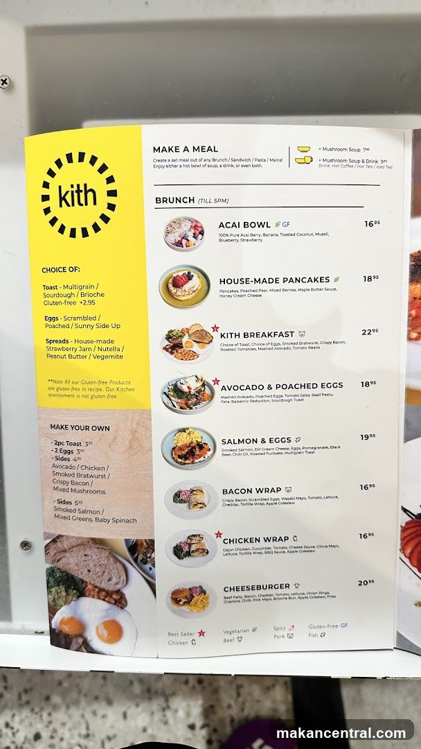 Kith Menu