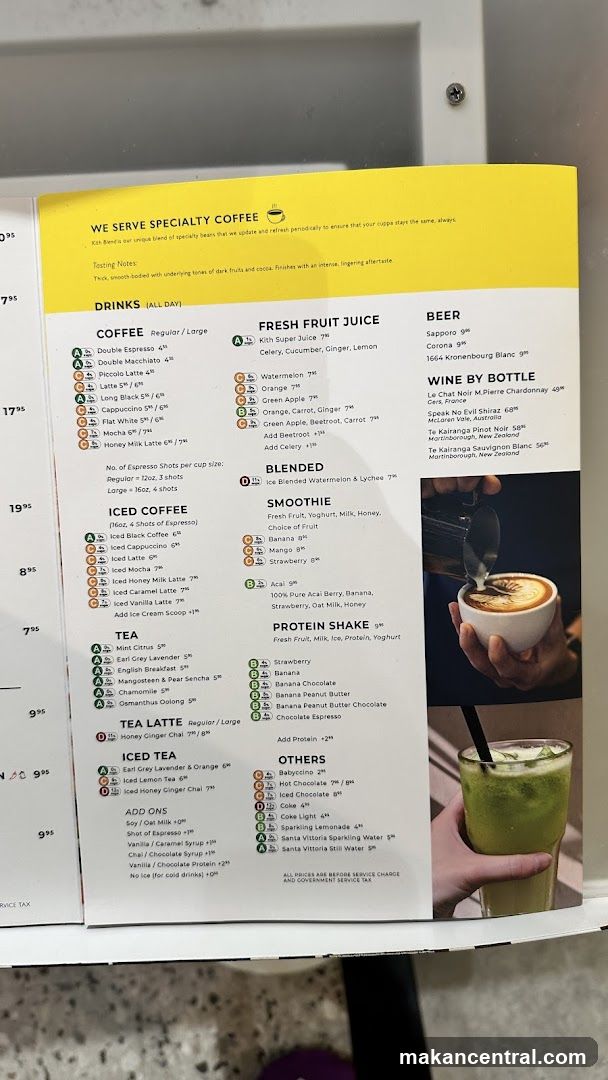Drinks Menu