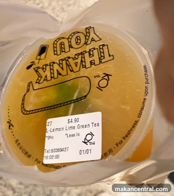 Lemon Lime Green Tea