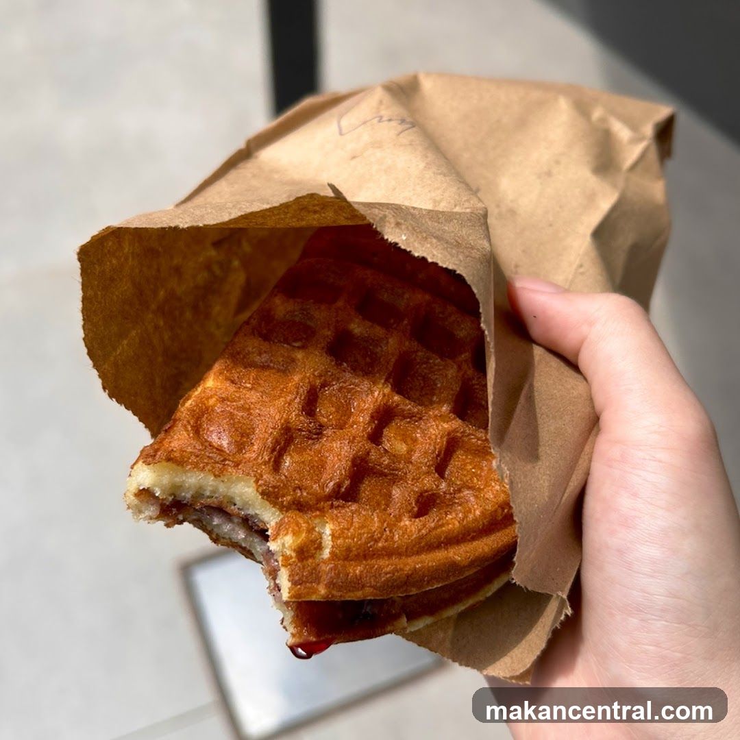 Waffle with filling