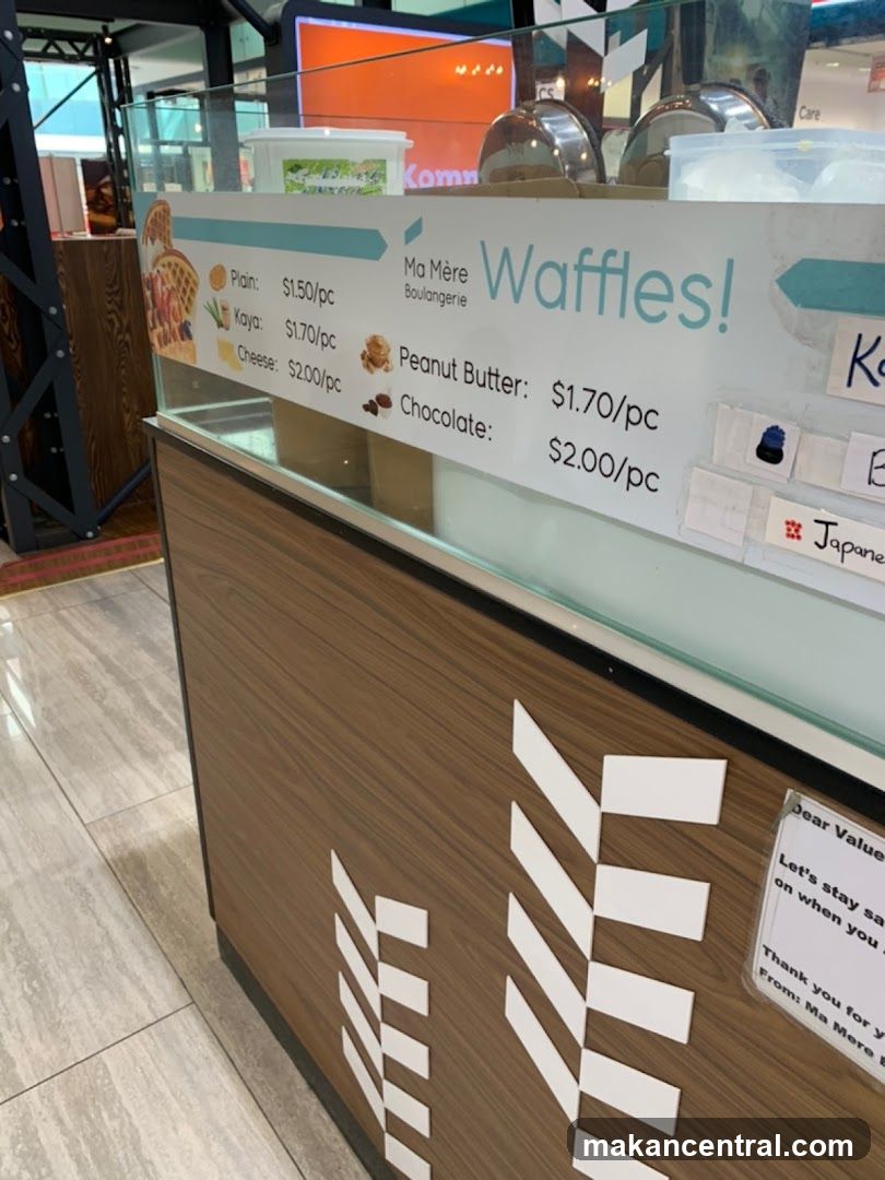 Ma Mere Boulangerie Waffles Menu