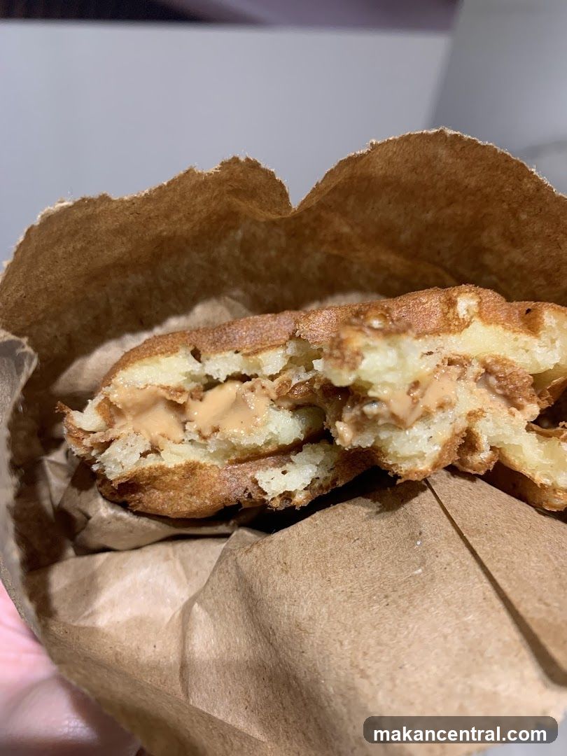 Peanut Butter Filled Waffle