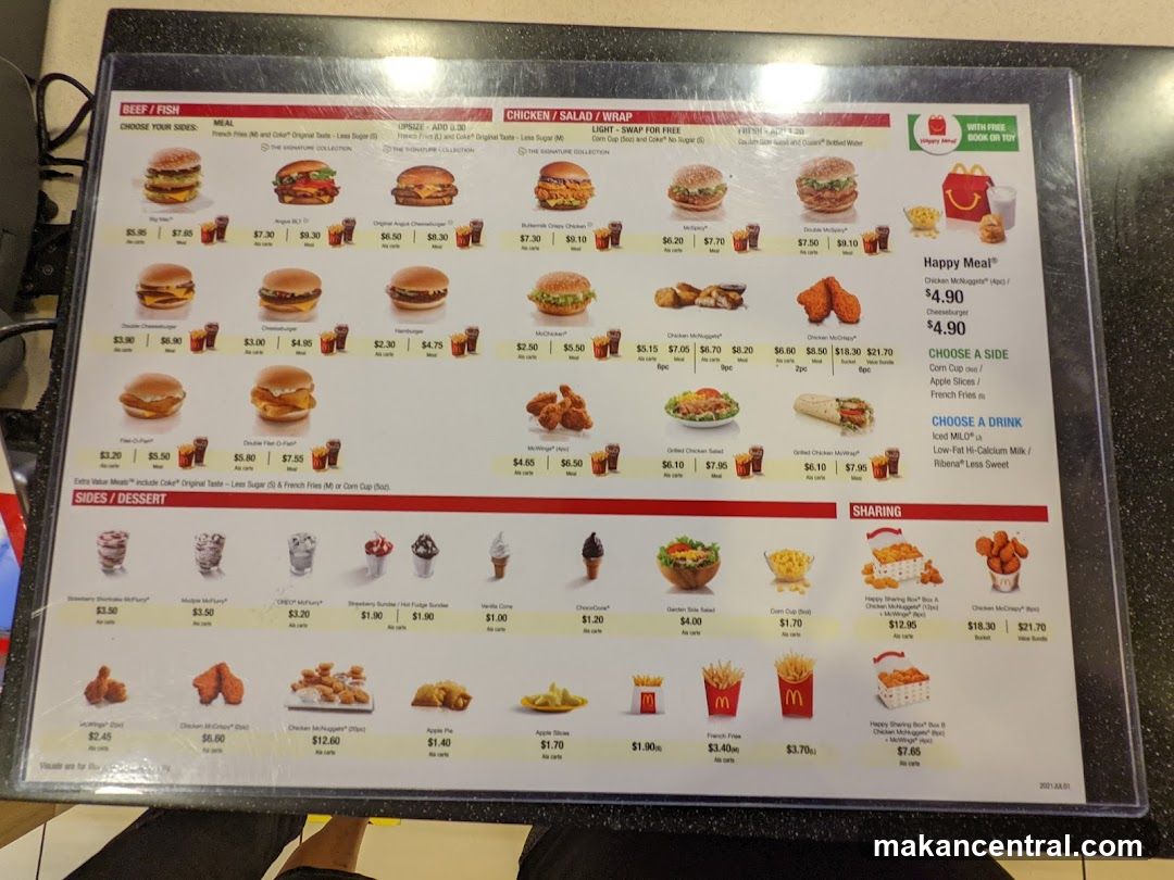 McDonald's Menu
