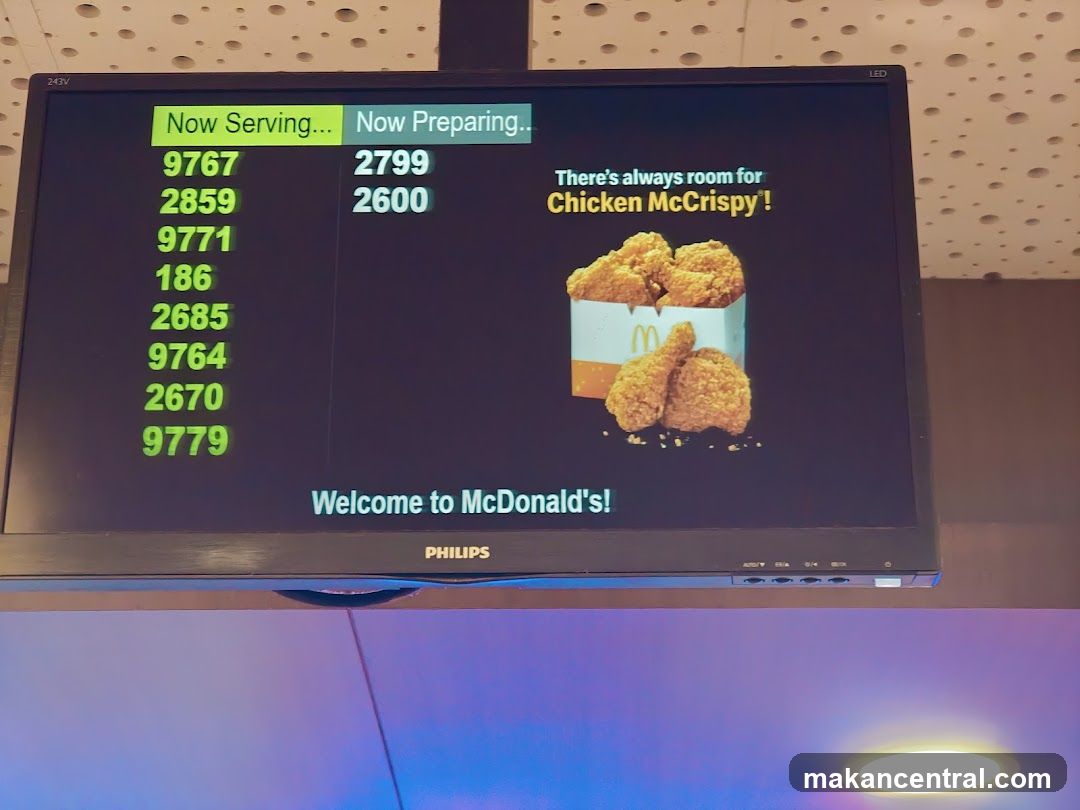 McDonald's Order Display