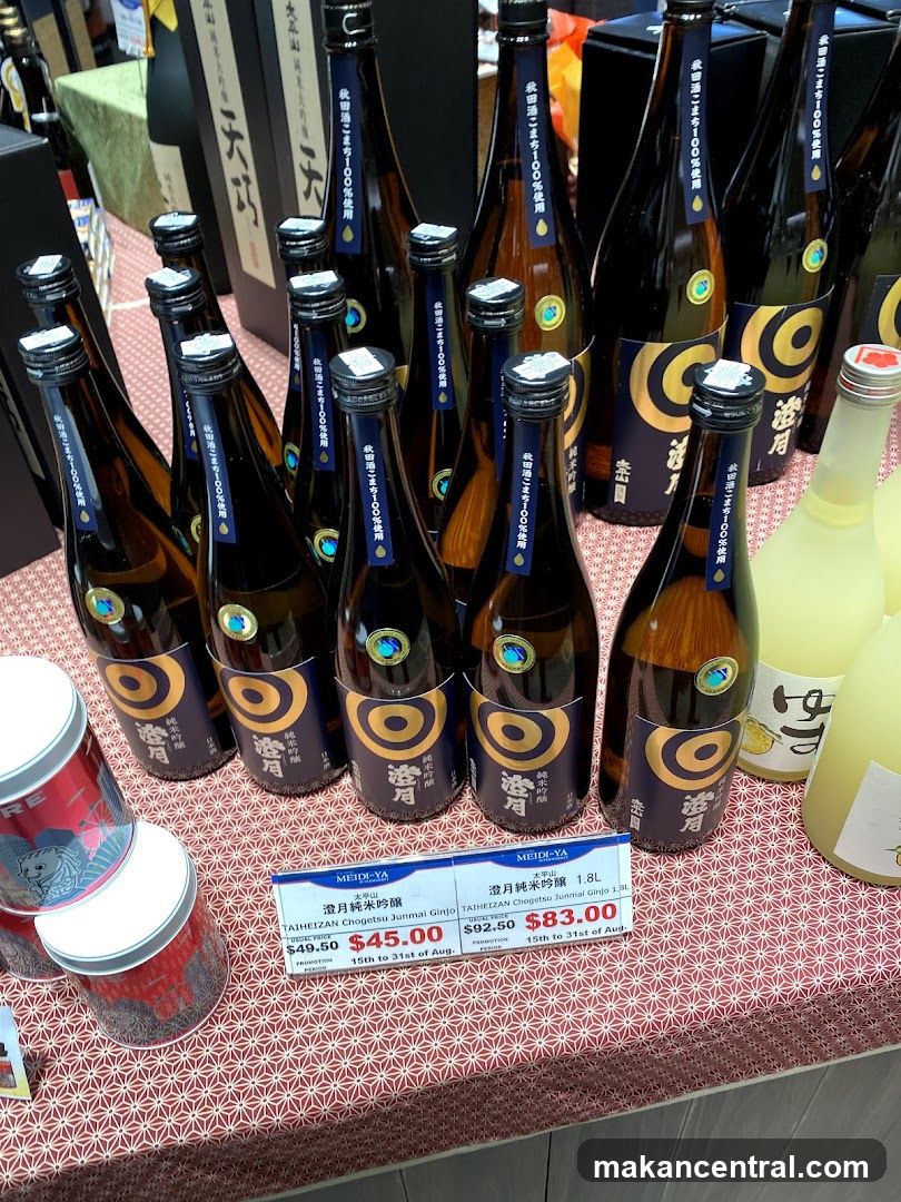 Sake Bottles and Price Tags