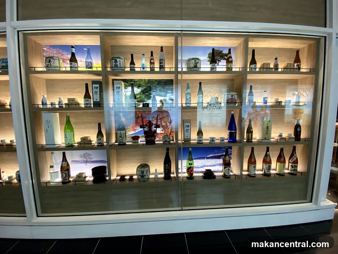 Display of Sake Bottles