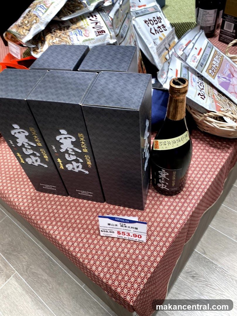 Sake and Snacks Display
