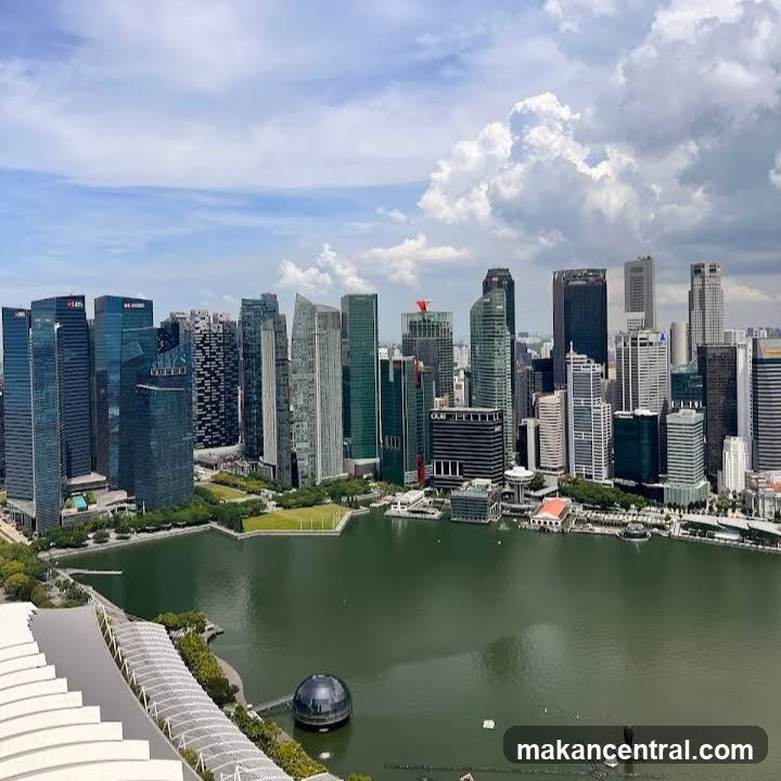 City Skyline Over Water