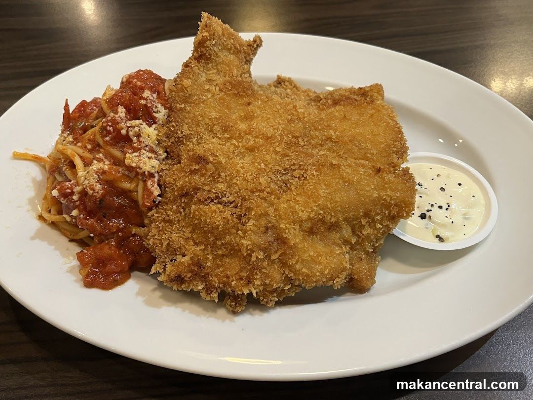 Fried Chicken with Spaghetti