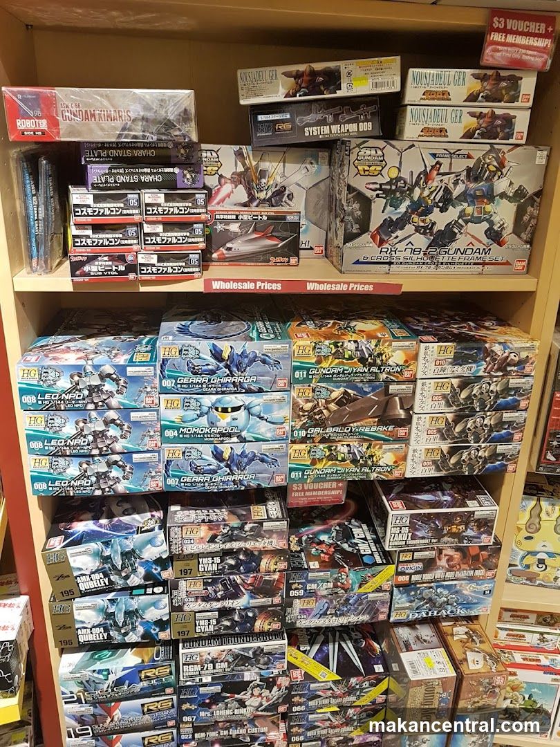 Model Kits on Shelves