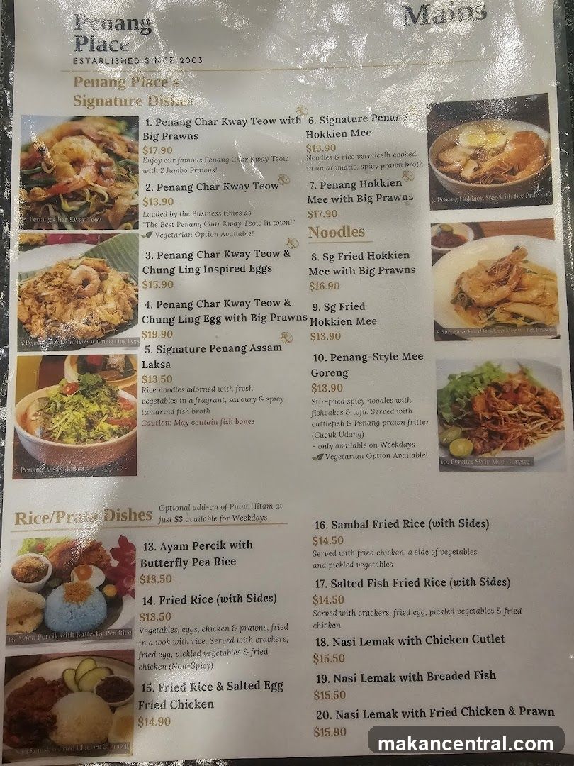 Penang Place Mains