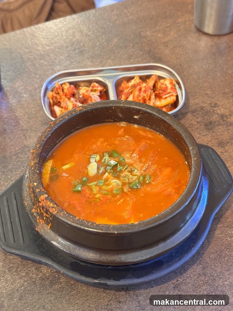 Kimchi Stew and Side Dishes