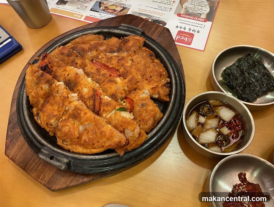 Korean Pancake with Side Dishes