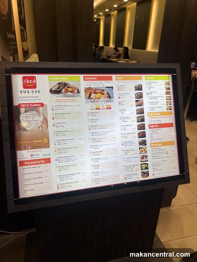SBCD Menu