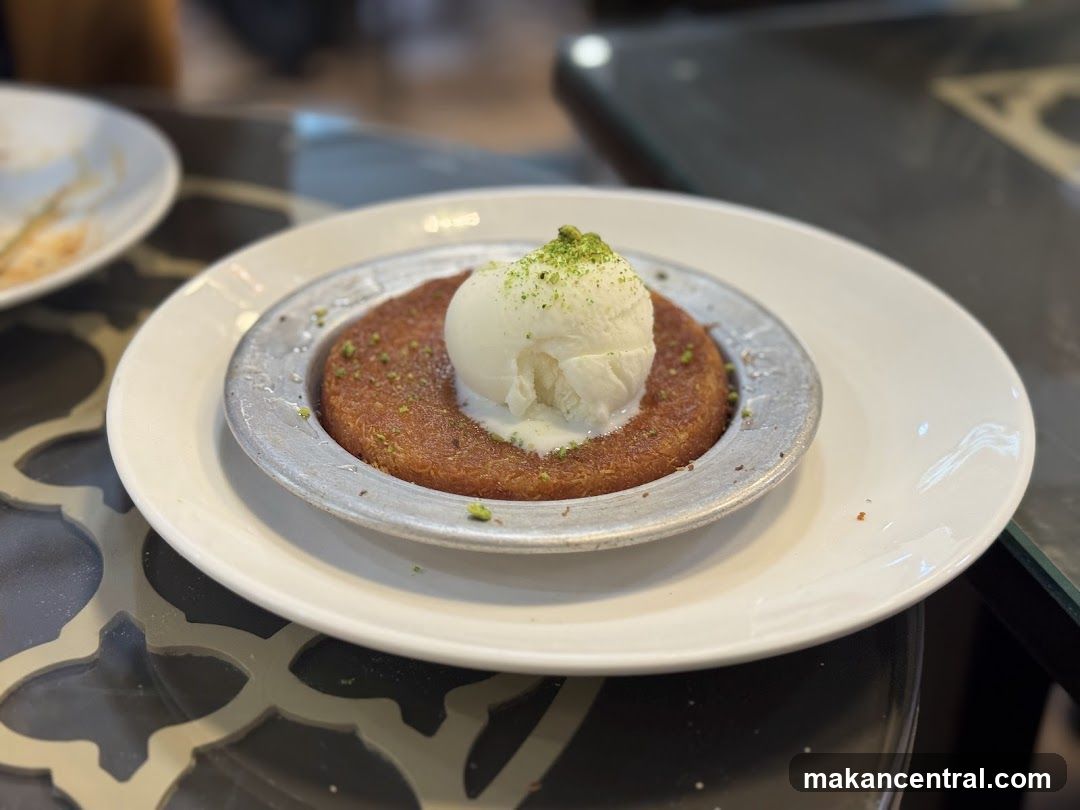 Künefe with Ice Cream