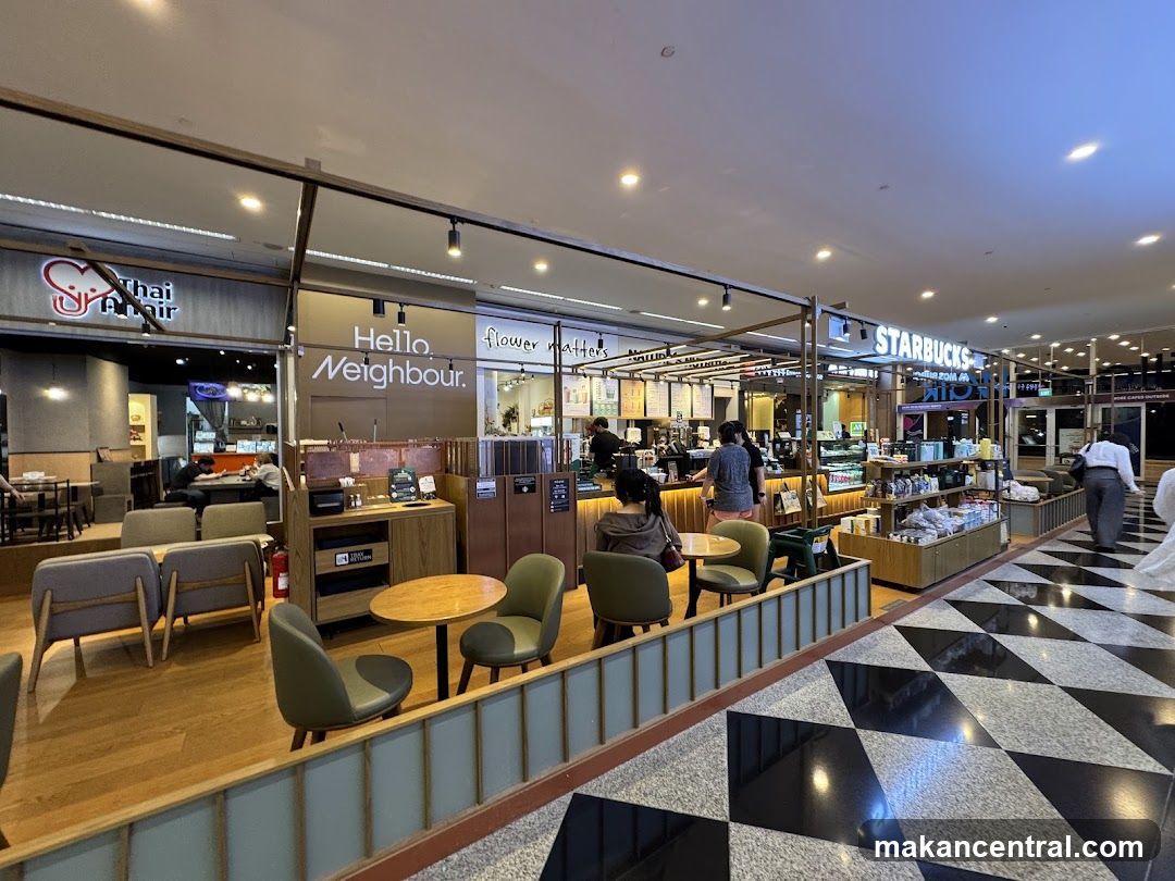Starbucks and other shops