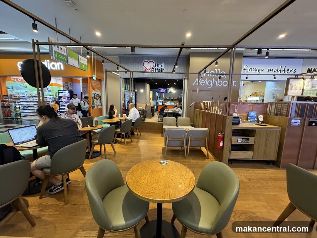 Cafe Interior with Customers