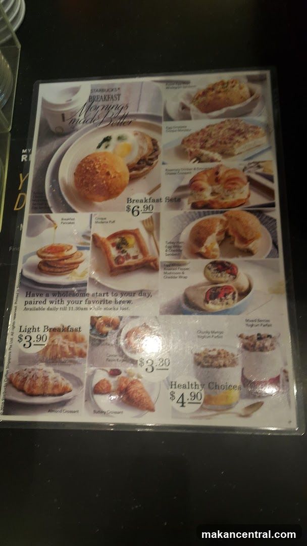 Starbucks Breakfast Menu
