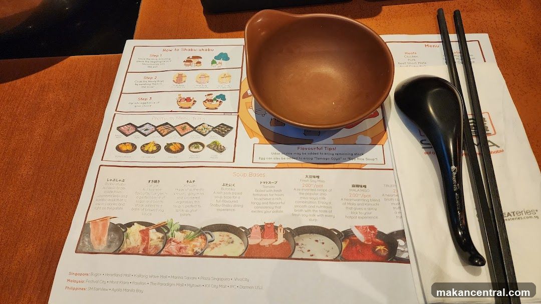 Shabu-shabu Menu