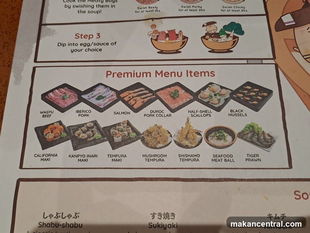 Premium Menu Items