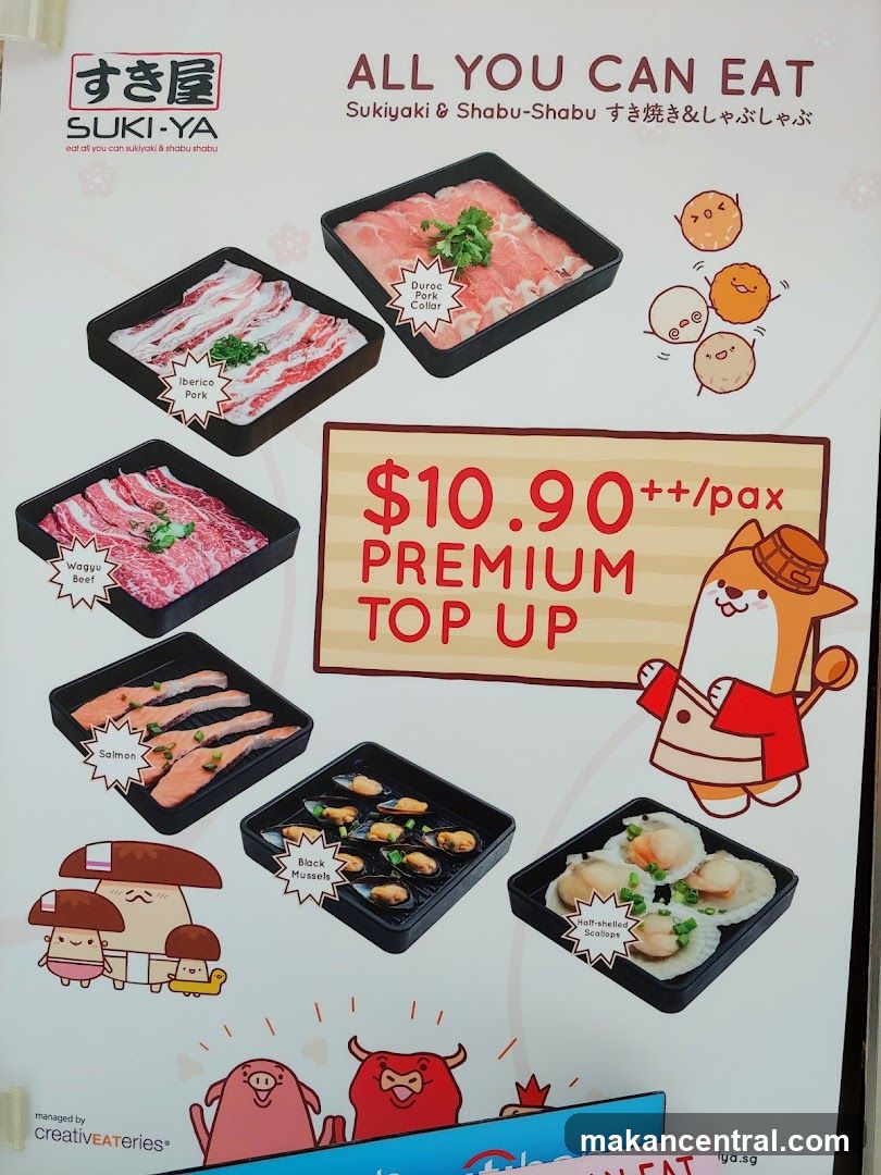 Suki-Ya All You Can Eat Premium Top Up