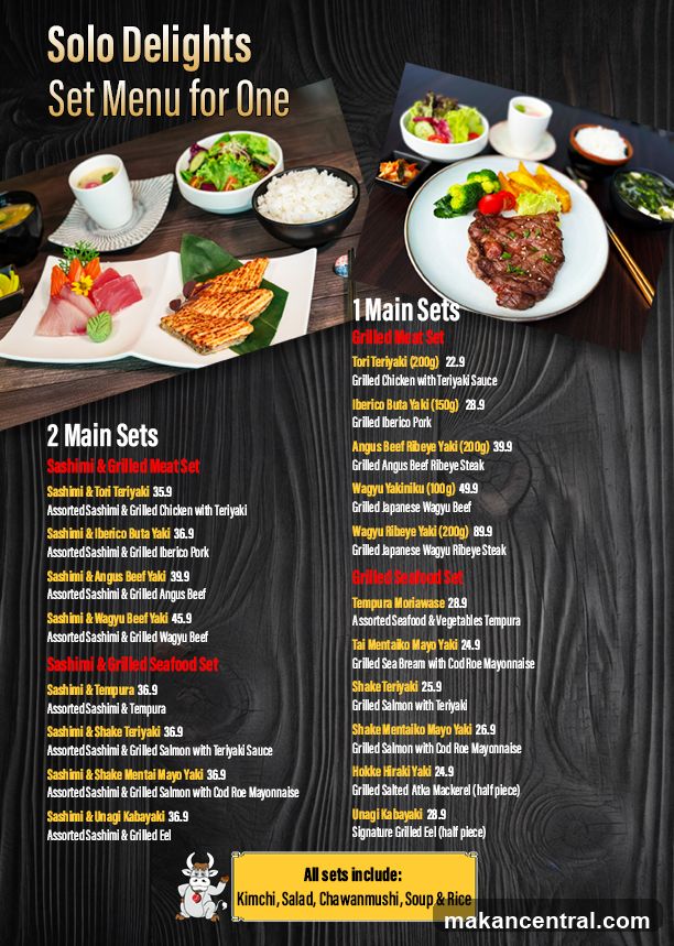 Solo Delights Set Menu for One
