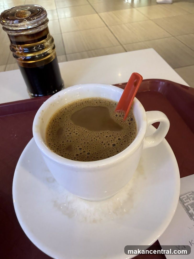Coffee with Condiment Bottle