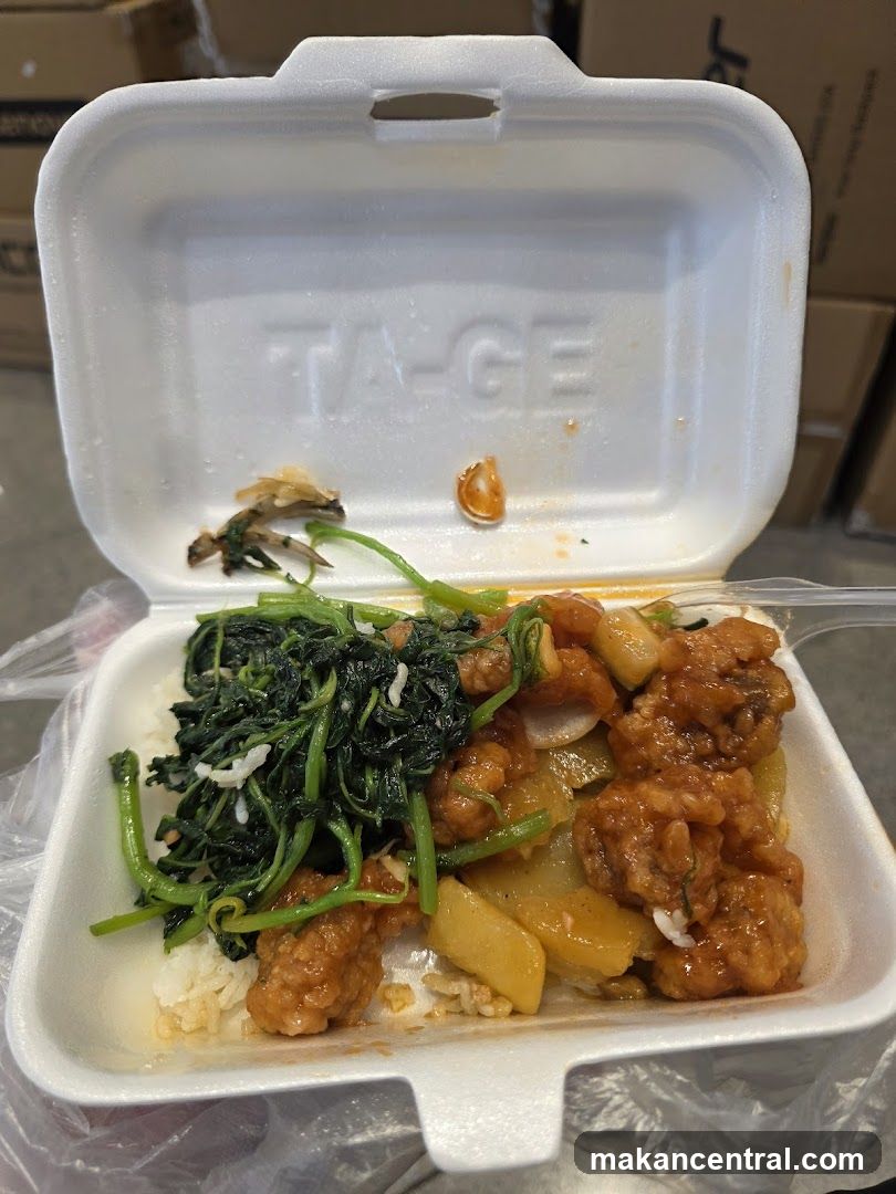 Takeout Container with Food